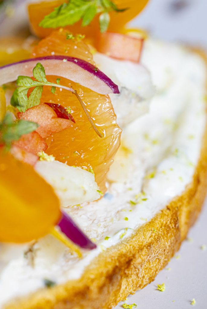 Tartine de poisson, restaurant Ô2loups Castres.