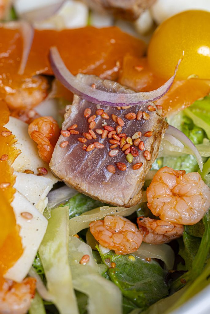 Tataki de thon, restaurant Ô2loups Castres.